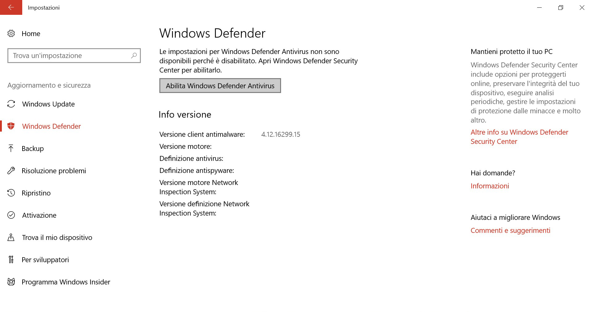 Come funziona Windows Defender