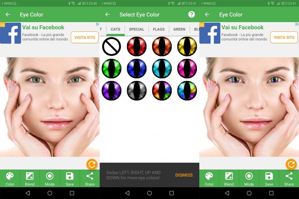 App per cambiare colore occhi WizBlog