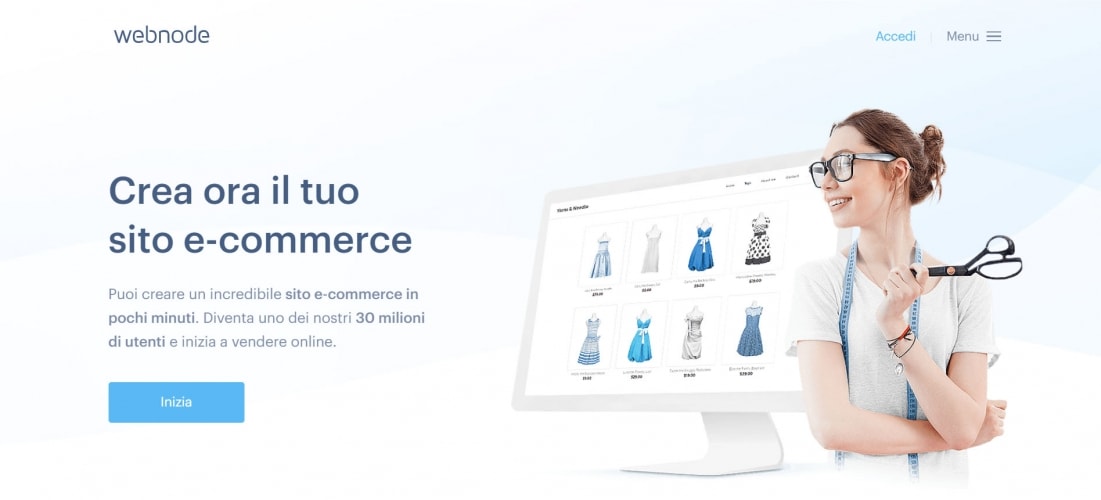Creare un negozio online con Webnode